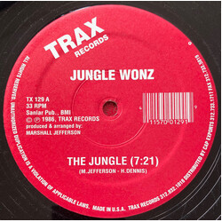 Jungle Wonz The Jungle USED VINYL 12INCH 33 S RPM REPRESS