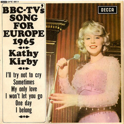 Kathy Kirby BBC-TV's Song For Europe 1965 USED VINYL 7INCH EP 45 RPM