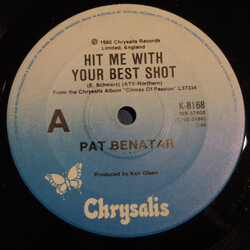 Pat Benatar Hit Me With Your Best Shot USED VINYL 7INCH 45 RPM SINGLE