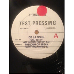 De La Soul Plug Tunin' / Freedom Of Speak USED VINYL 12INCH TEST PRESSING