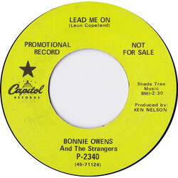 Bonnie Owens / The Strangers (5) Lead Me On / I'll Always Be Glad To Take You Back USED VINYL 7INCH SINGLE 45 RPM PROMO