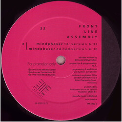 Front Line Assembly Mindphaser USED VINYL 12INCH 33 S RPM SINGLE PROMO