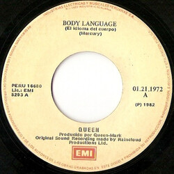 Queen Body Language = El Idioma Del Cuerpo USED VINYL 7INCH 45 RPM SINGLE