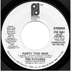 The Futures Party Time Man USED VINYL 7INCH 45 RPM PROMO STEREO