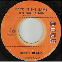 Bobby Bland Back In The Same Old Bag Again / I Ain't Myself Anymore USED VINYL 7INCH 45 RPM