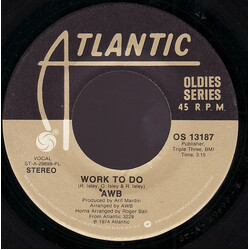 Average White Band Work To Do / If I Ever Lose This Heaven USED VINYL 7INCH 45 RPM SINGLE