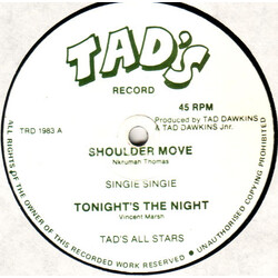 Singie Singie / Tad's All Stars Shoulder Move / Tonight's The Night USED VINYL 12INCH