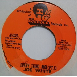 Joe White Every Thing Nice (Pt. 1) USED VINYL 7INCH 45 RPM REPRESS