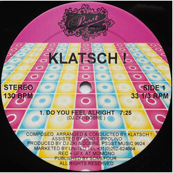 Klatsch! Do You Feel Alright USED VINYL 12INCH