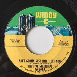 Five Stairsteps Ain't Gonna Rest (Till I Get You) / You Can't See USED VINYL 7INCH 45 RPM SINGLE