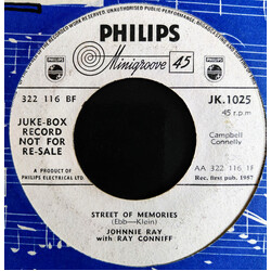 Johnnie Ray Street Of Memories USED VINYL 7INCH 45 RPM JUKEBOX