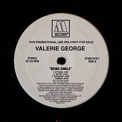Valerie George Being Single / I'll Be Around USED VINYL 12INCH 33 S RPM PROMO