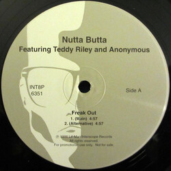Nutta Butta Freak Out USED VINYL 12INCH 33 S RPM PROMO