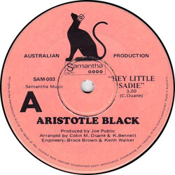 Aristotle Black Hey Little Sadie USED VINYL 7INCH 45 RPM SINGLE