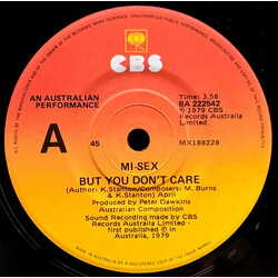 Mi-Sex But You Don't Care Vinyl 7" USED