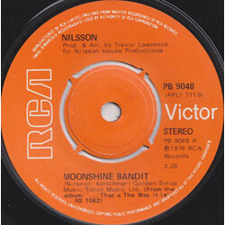 Harry Nilsson Moonshine Bandit USED VINYL 7INCH 45 RPM STEREO SINGLE