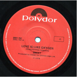 The Sweet Love Is Like Oxygen USED VINYL 7INCH 45 RPM SINGLE