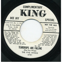 The Five Wings Teardrops Are Falling / Rock-A-Locka USED VINYL 7INCH 45 RPM PROMO UNOFFICIAL RELEASE