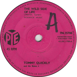 Tommy Quickly / The Remo Four The Wild Side Of Life Vinyl 7" USED