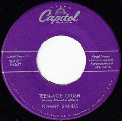 Tommy Sands Teen-Age Crush / Hep Dee Hootie VINYL 7" USED
