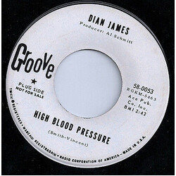 Dian James High Blood Pressure USED VINYL 7INCH 45 RPM SINGLE PROMO