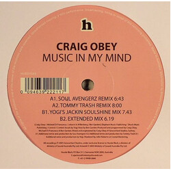 Craig Obey Music In My Mind USED VINYL 12INCH
