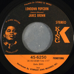 James Brown Lowdown Popcorn VINYL 7" USED