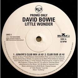 David Bowie Little Wonder VINYL 12" USED