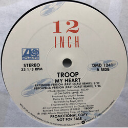 Troop (3) My Heart USED VINYL 12INCH 33 S RPM SINGLE PROMO