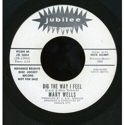 Mary Wells Dig The Way I Feel USED VINYL 7INCH 45 RPM SINGLE PROMO