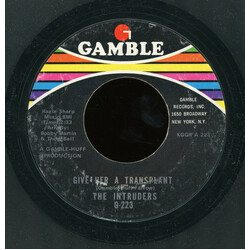 The Intruders Give Her A Transplant USED VINYL 7INCH 45 RPM SINGLE STYRENE