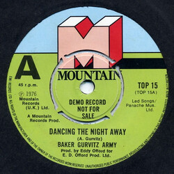 Baker Gurvitz Army Dancing The Night Away USED VINYL 7INCH SINGLE PROMO 45 RPM