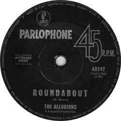 The Allusions Roundabout USED VINYL 7INCH 45 RPM SINGLE