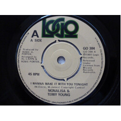 Mona Lisa Young & Terry Young I Wanna Make It With You Tonight USED VINYL 7INCH 45 RPM SINGLE