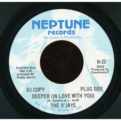 The O'Jays Deeper (In Love With You) / I've Got The Groove Vinyl 7" USED