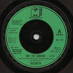 Nazareth (2) May The Sunshine USED VINYL 7INCH 45 RPM SINGLE