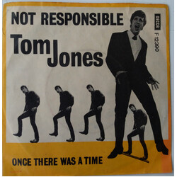 Tom Jones Not Responsible USED VINYL 7INCH SINGLE 45 RPM