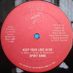 Spirit Band Keep Your Love Alive USED VINYL 12INCH 33 S RPM STEREO