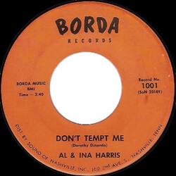 Al & Ina Harris Man In A Raincoat / Don't Tempt Me USED VINYL 7INCH 45 RPM