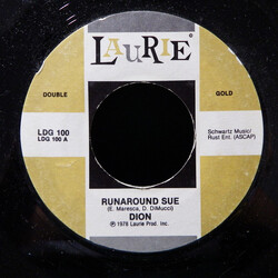 Dion (3) / Dion & The Belmonts Runaround Sue / I Wonder Why USED VINYL 7INCH 45 RPM REISSUE STYRENE