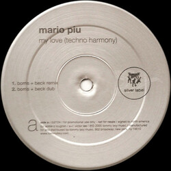 Mario Più My Love (Techno Harmony) USED VINYL 12INCH