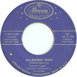 Patti Page Allegheny Moon / Once In Awhile USED VINYL 7INCH 45 RPM