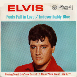 Elvis Presley / The Jordanaires Indescribably Blue / Fools Fall In Love USED VINYL 7INCH