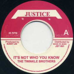Twinkle Brothers / The Aggrovators It's Not Who You Know USED VINYL 7INCH 45 RPM