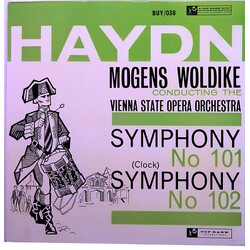 Joseph Haydn / Mogens Wöldike / Orchester Der Wiener Staatsoper Symphony No. 101 (Clock) / Symphony No. 102 Vinyl LP USED