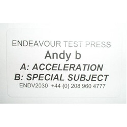 Andy B (9) Acceleration / Special Subject VINYL 12" USED