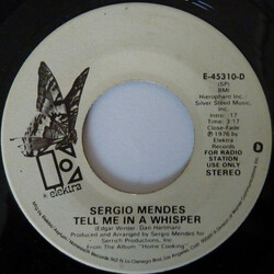 Sérgio Mendes Tell Me In A Whisper / Sunny Day USED VINYL 7INCH 45 RPM SINGLE PROMO STEREO