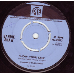 Sandie Shaw Show Your Face VINYL 7" USED
