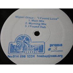 Miguel Graça I Found Love USED VINYL 12INCH PROMO WHITE LABEL 33 S RPM