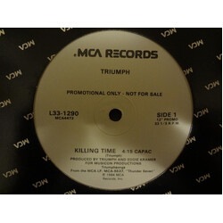 Triumph (2) Killing Time USED VINYL 12INCH 33 S RPM